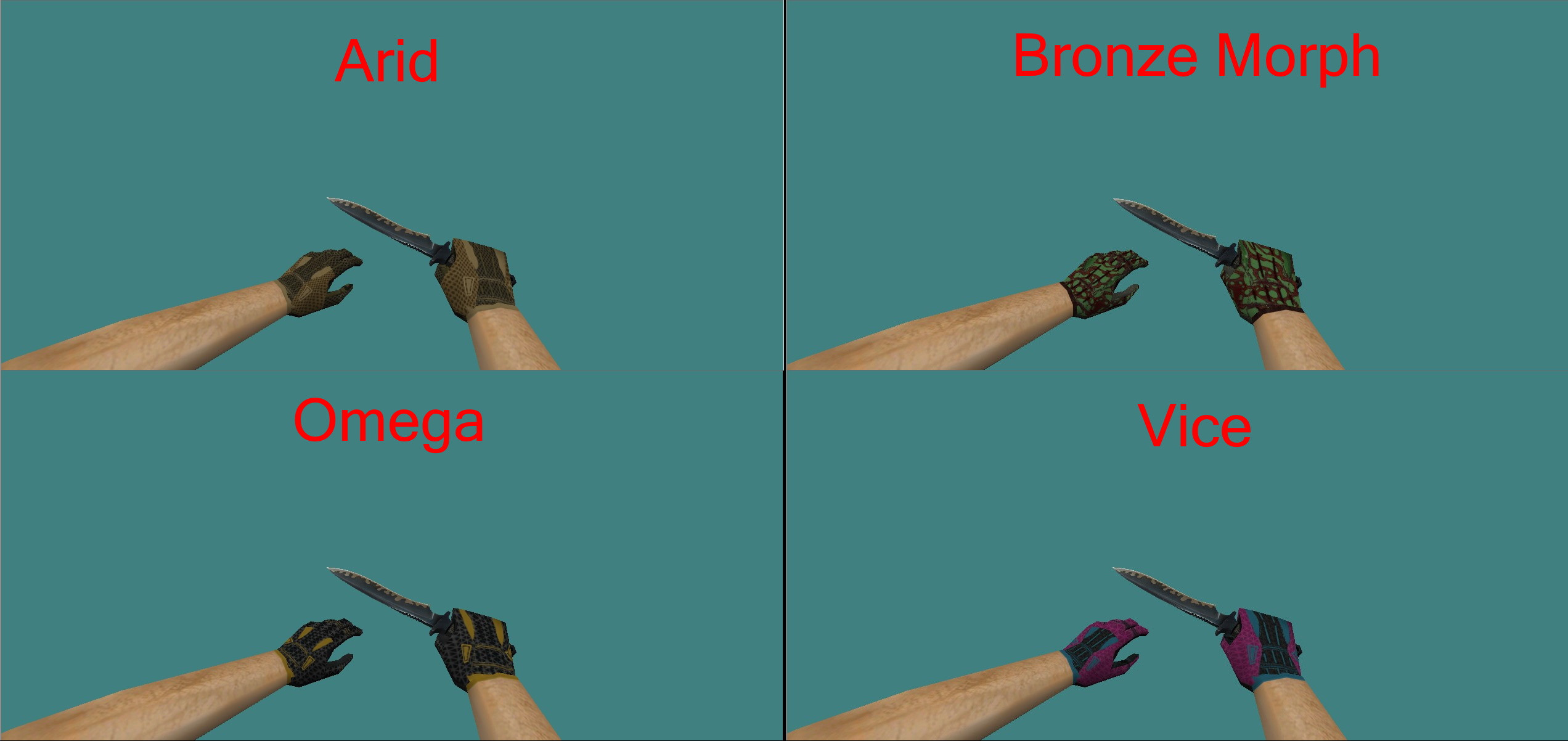 CS:GO Gloves on CS1.6 hands [Counter-Strike 1.6] [Mods]