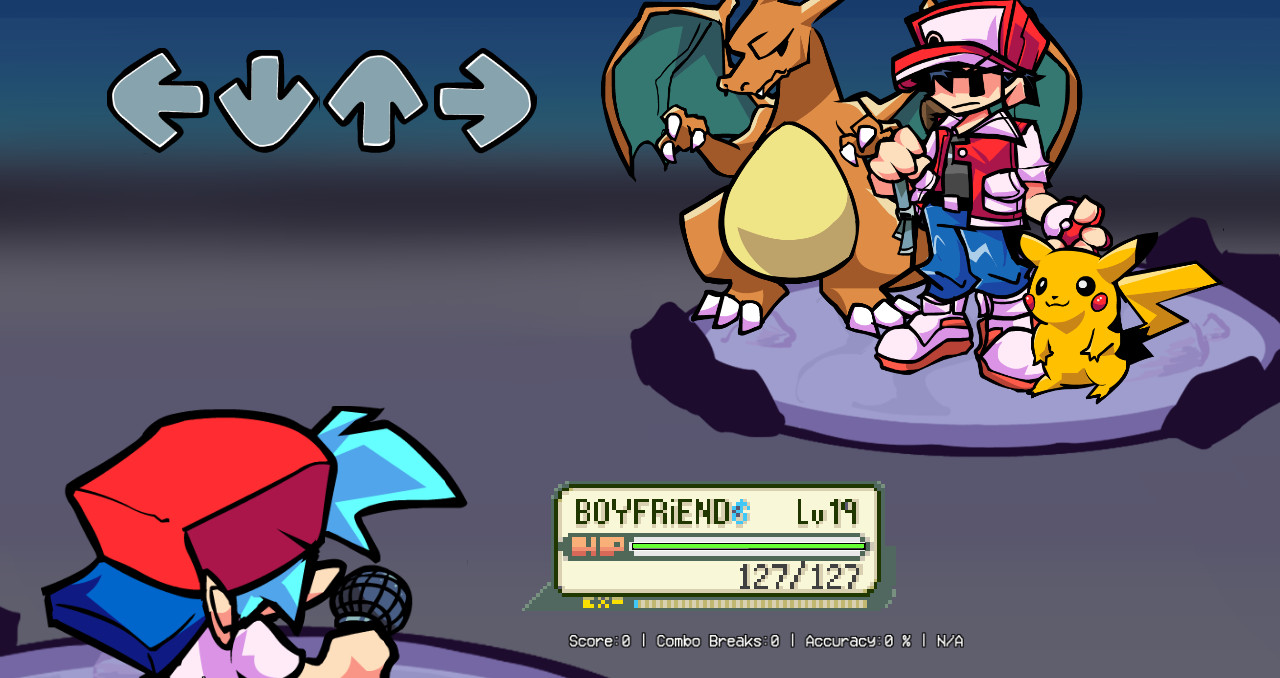 FNF Vs. Red: The Pokemon Trainer - Play Online on Snokido