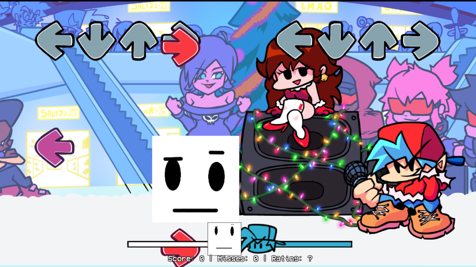 Vs.Tehquad The Square + Mod for Friday Night Funkin' | FNF Mods