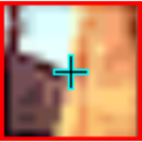 8 colored crosshairs