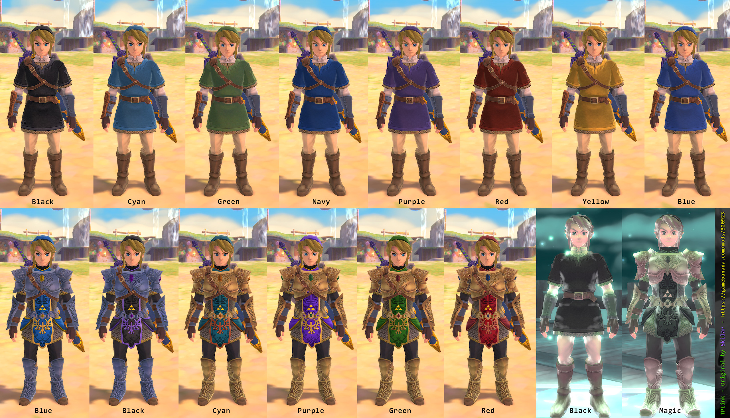 Twilight Princess Link Recolour [The Legend of Zelda: Skyward Sword HD]  [Mods]