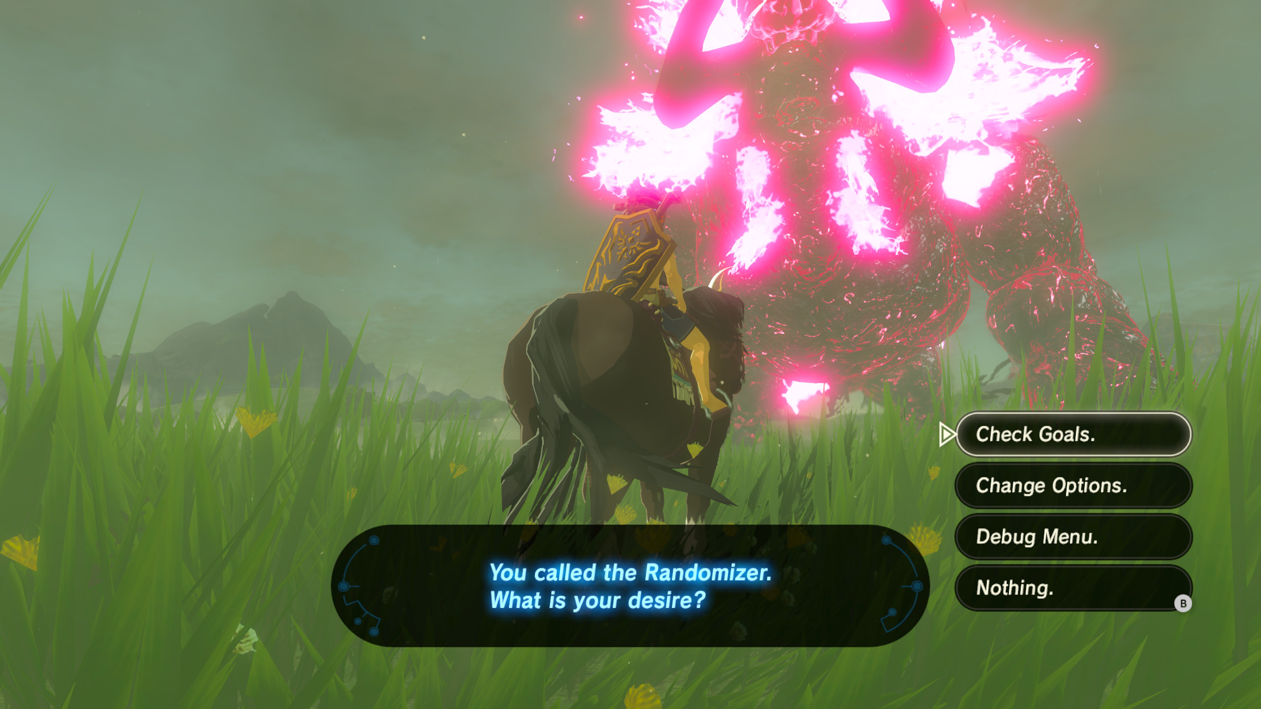 Breath of the wild with mods on PC. BotW is running on Cemu emulator w