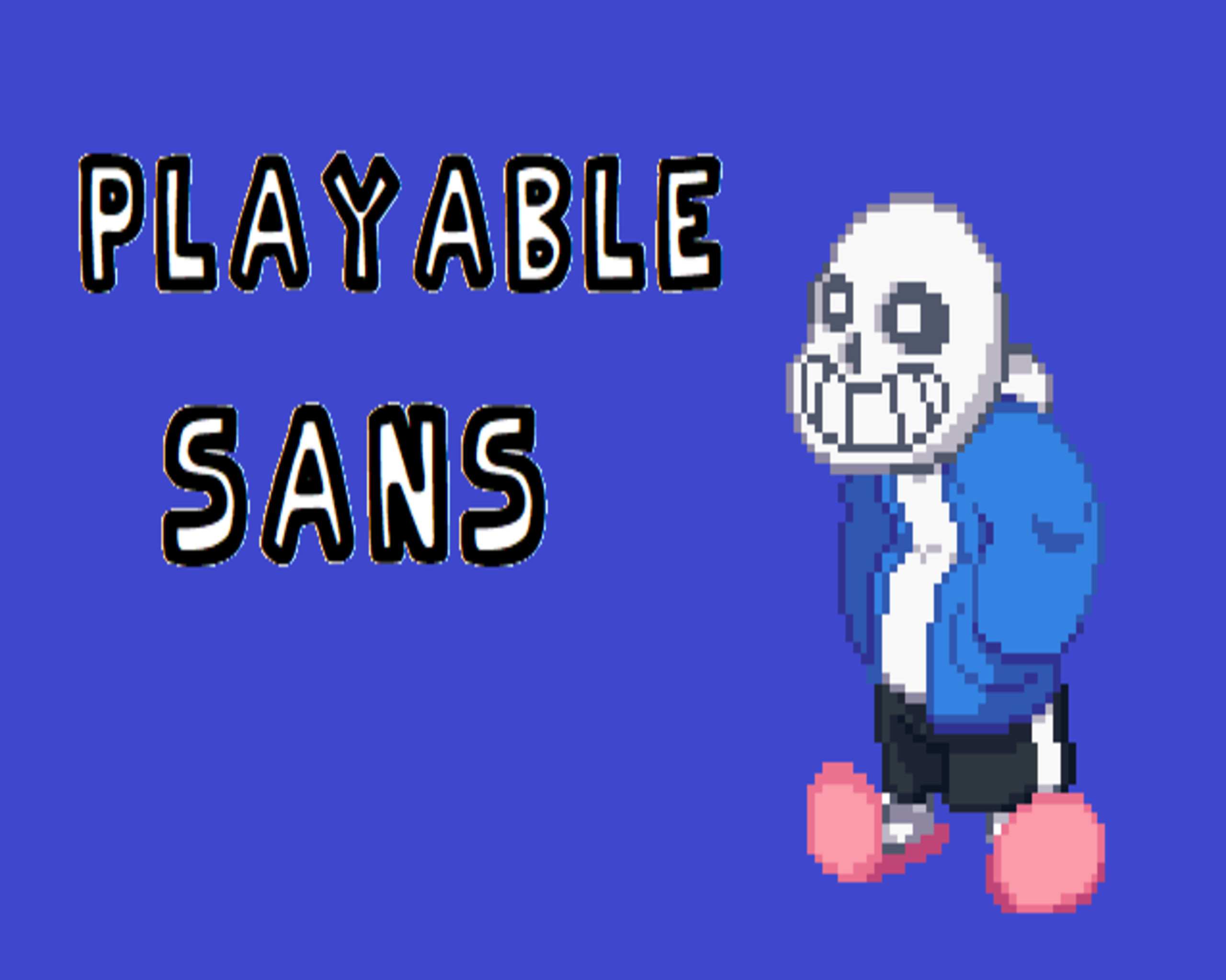 Playable Sans Undertale (Skin) [Friday Night Funkin'] [Mods]