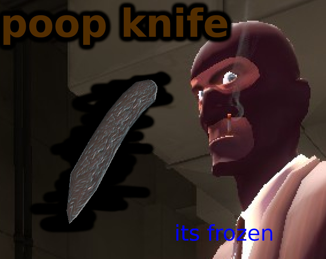 poop knife for spy-cicle