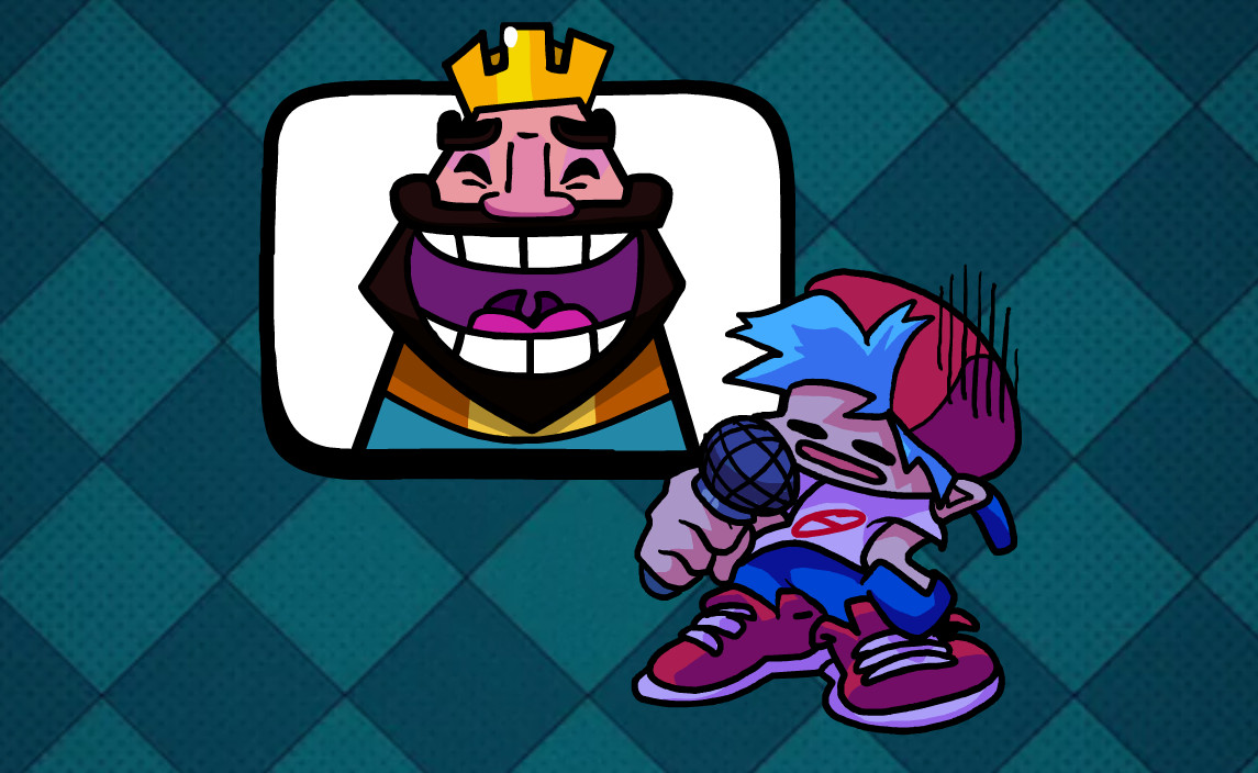 Triple Trouble but its the Clash Royale King [Friday Night Funkin'] [Mods]