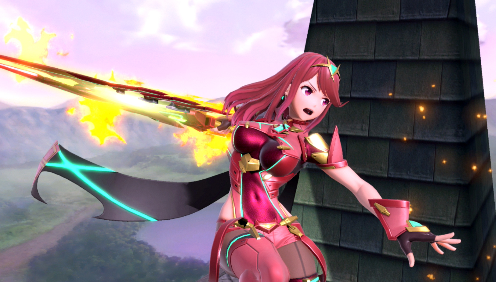 Long Hair Pyra [Super Smash Bros. Ultimate] [Mods]