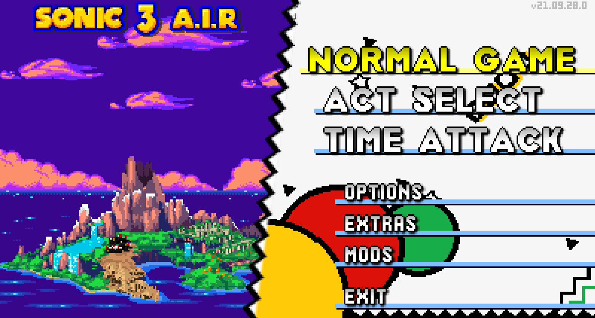 Sonic Mania Menu [Sonic 3 A.I.R.] [Mods]