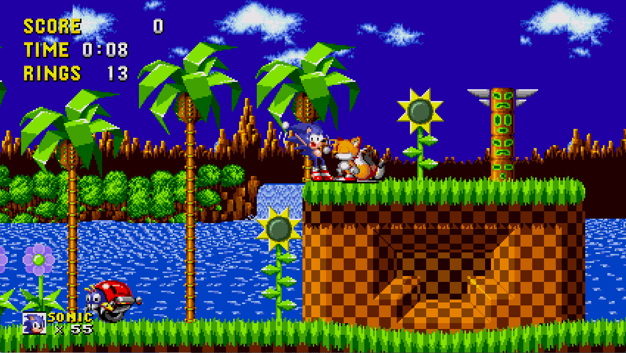 An Amazing Sonic Sprites in Sonic 1 ~ 4L1N's Sonic ~ Sonic Forever mods ~  Gameplay 