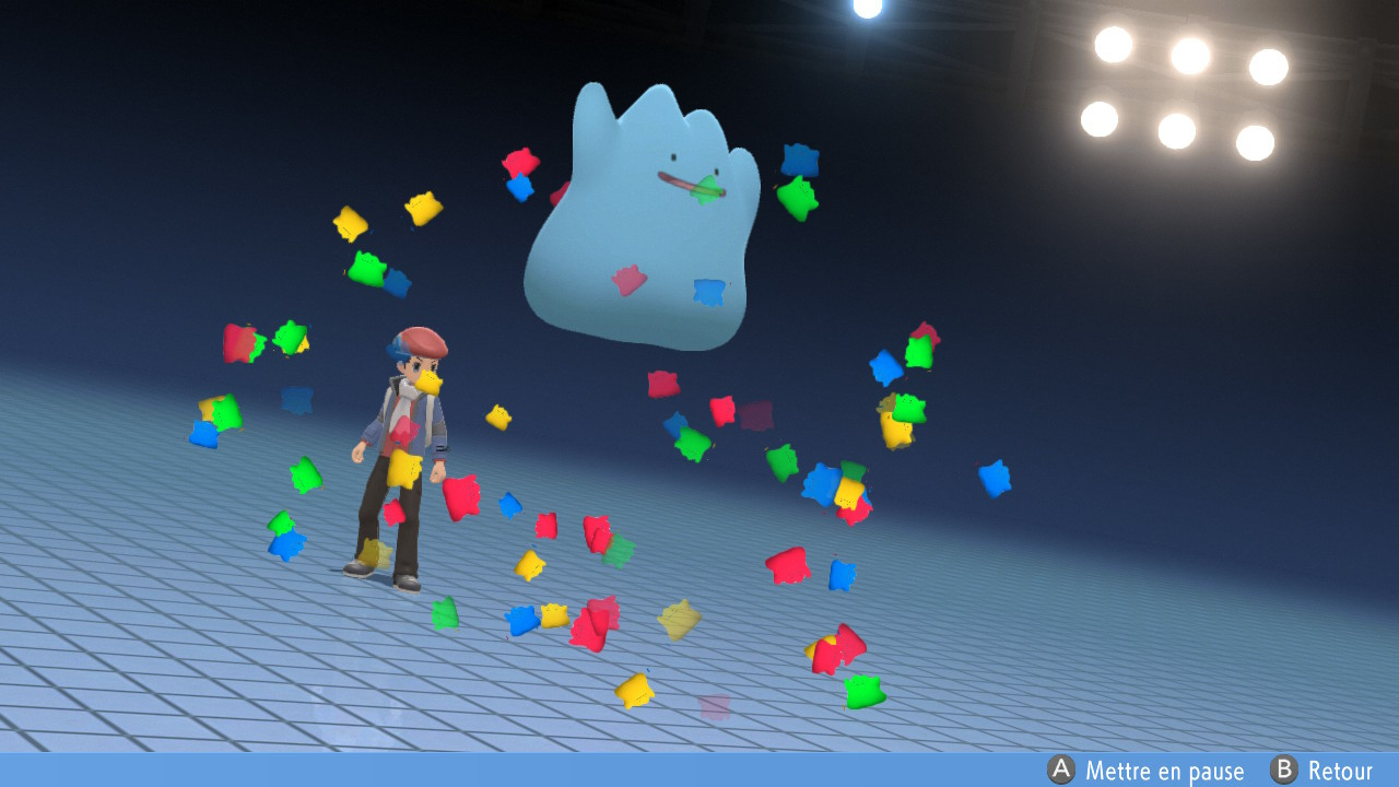 Ditto transformed into stickers [Pokemon Brilliant Diamond and Shining