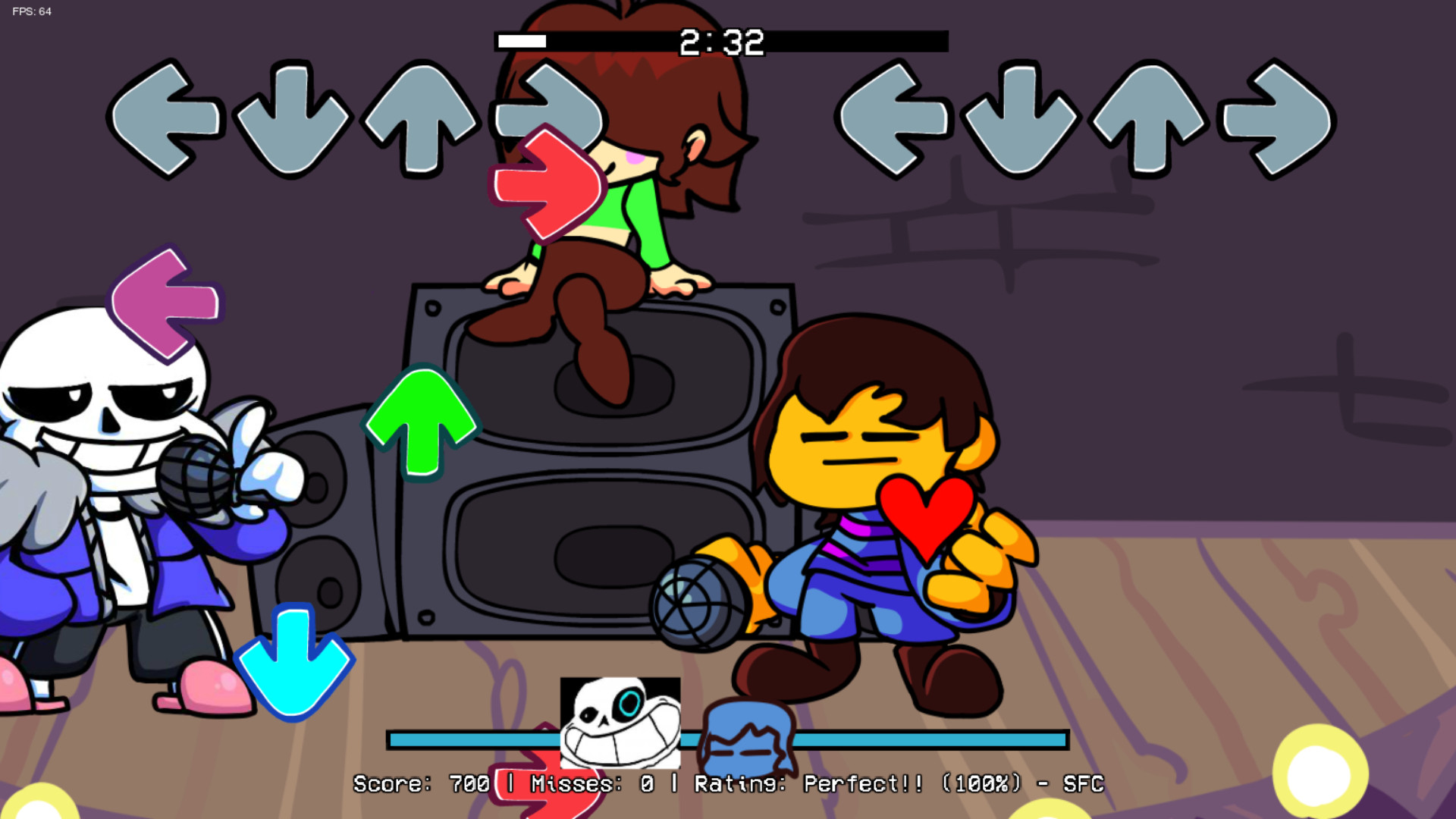 Playable Sans Undertale (Skin) [Friday Night Funkin'] [Mods]