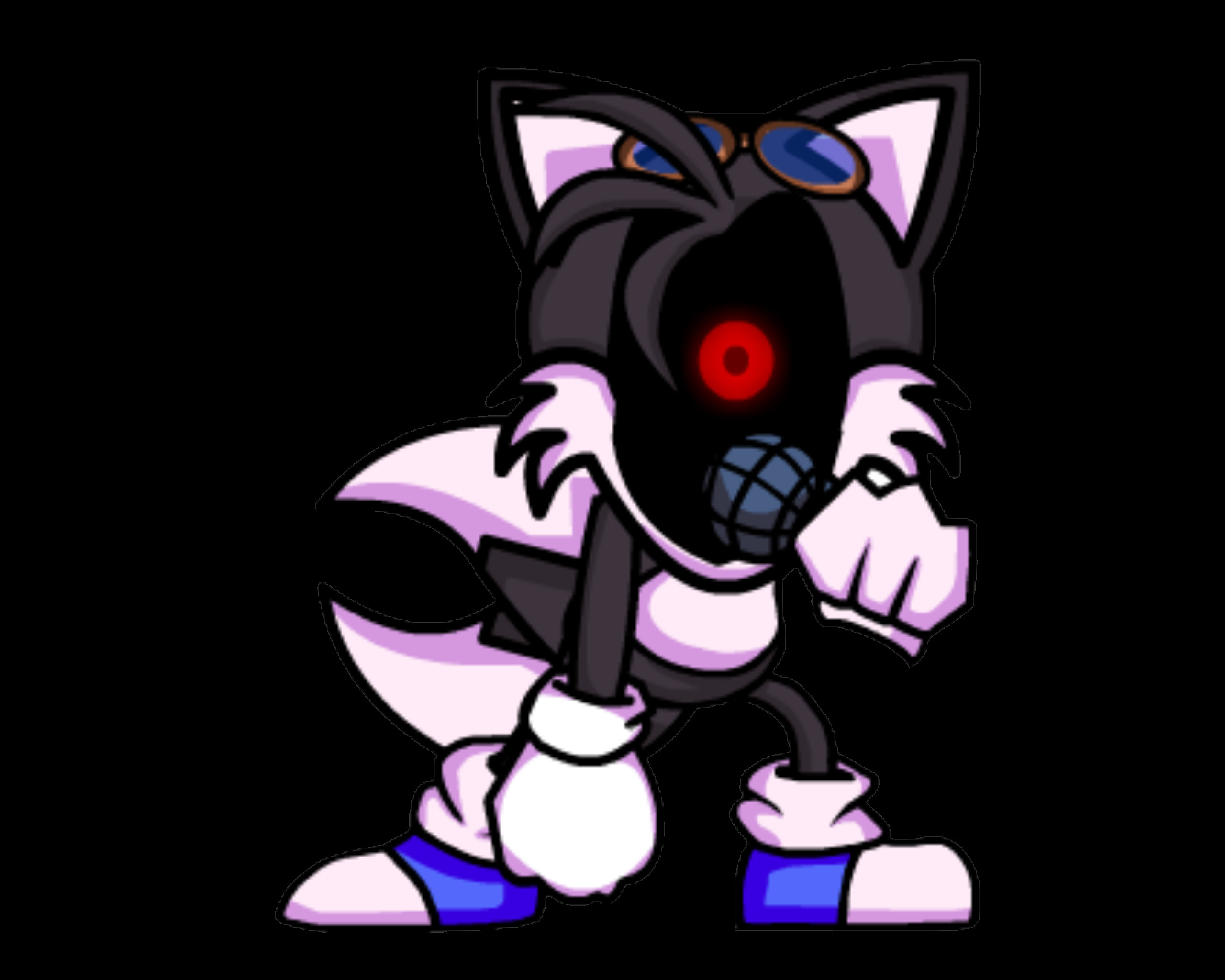 Tails Soul/Tails.exe drawn in my style based off the 2nd update of the  Friday night Funking mod. : r/furry