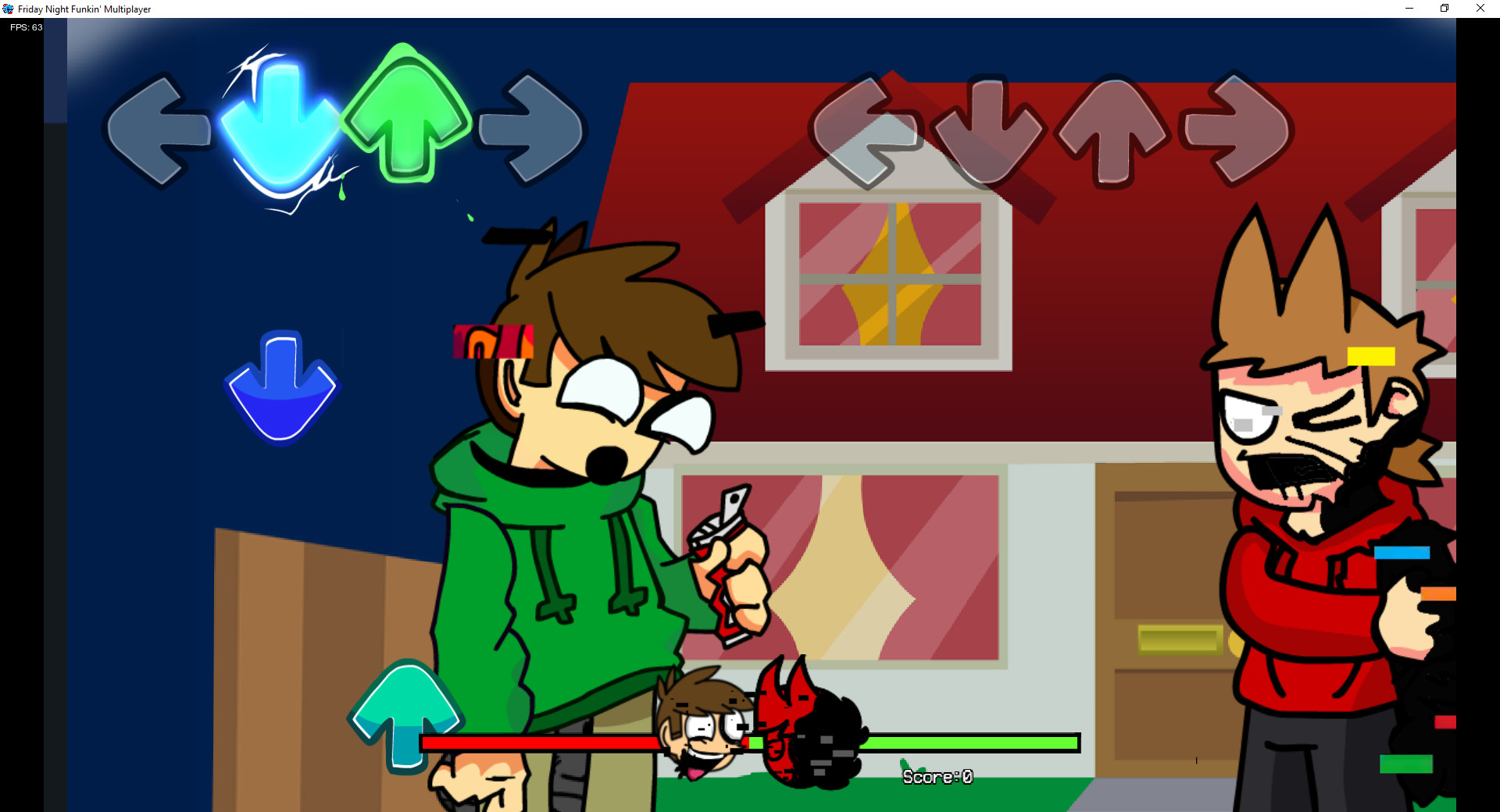 VS eddsworld:Red Fury multiplayer [Friday Night Funkin'] [Mods]