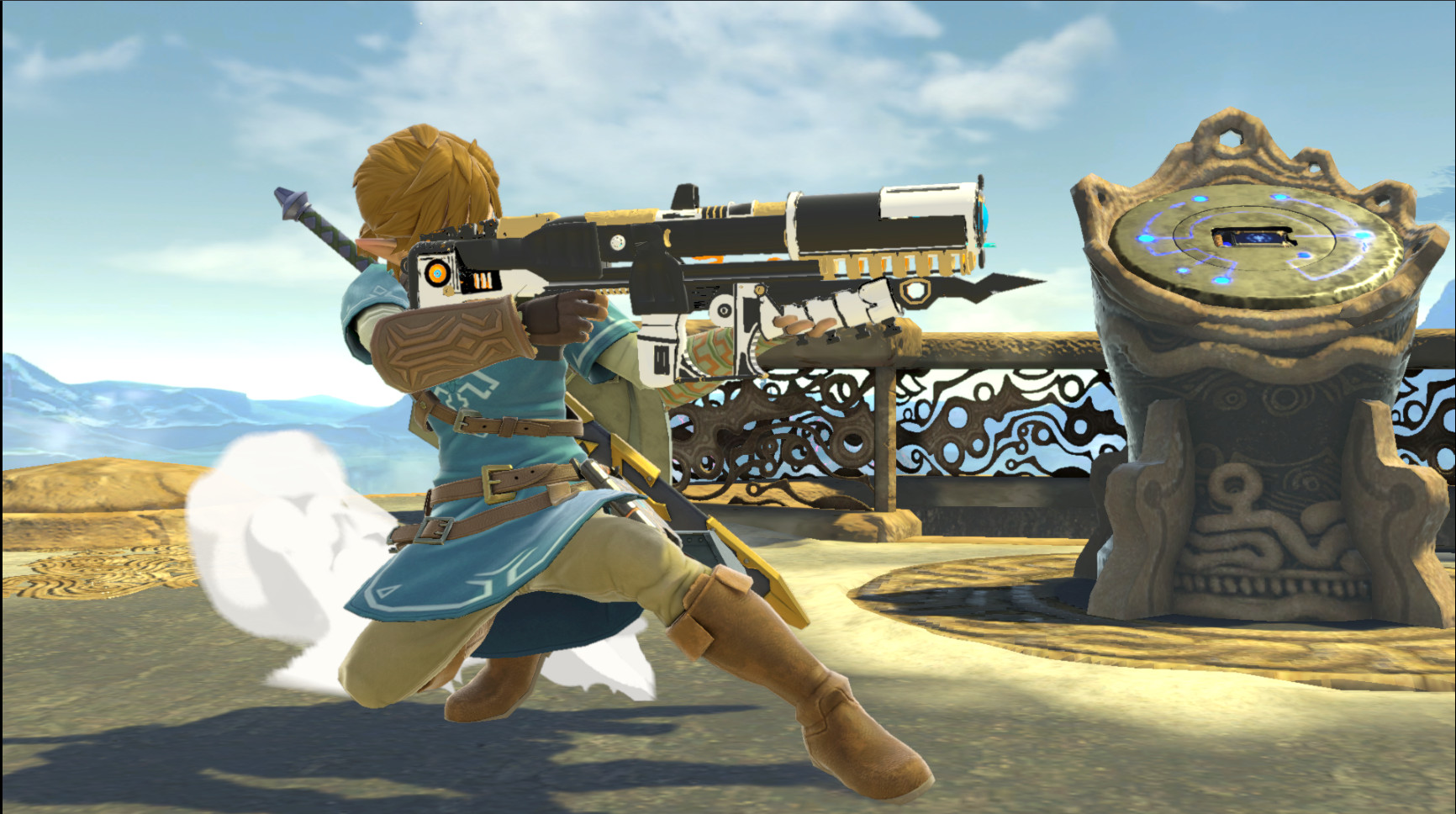 Link with a gun [Super Smash Bros. Ultimate] [Mods]