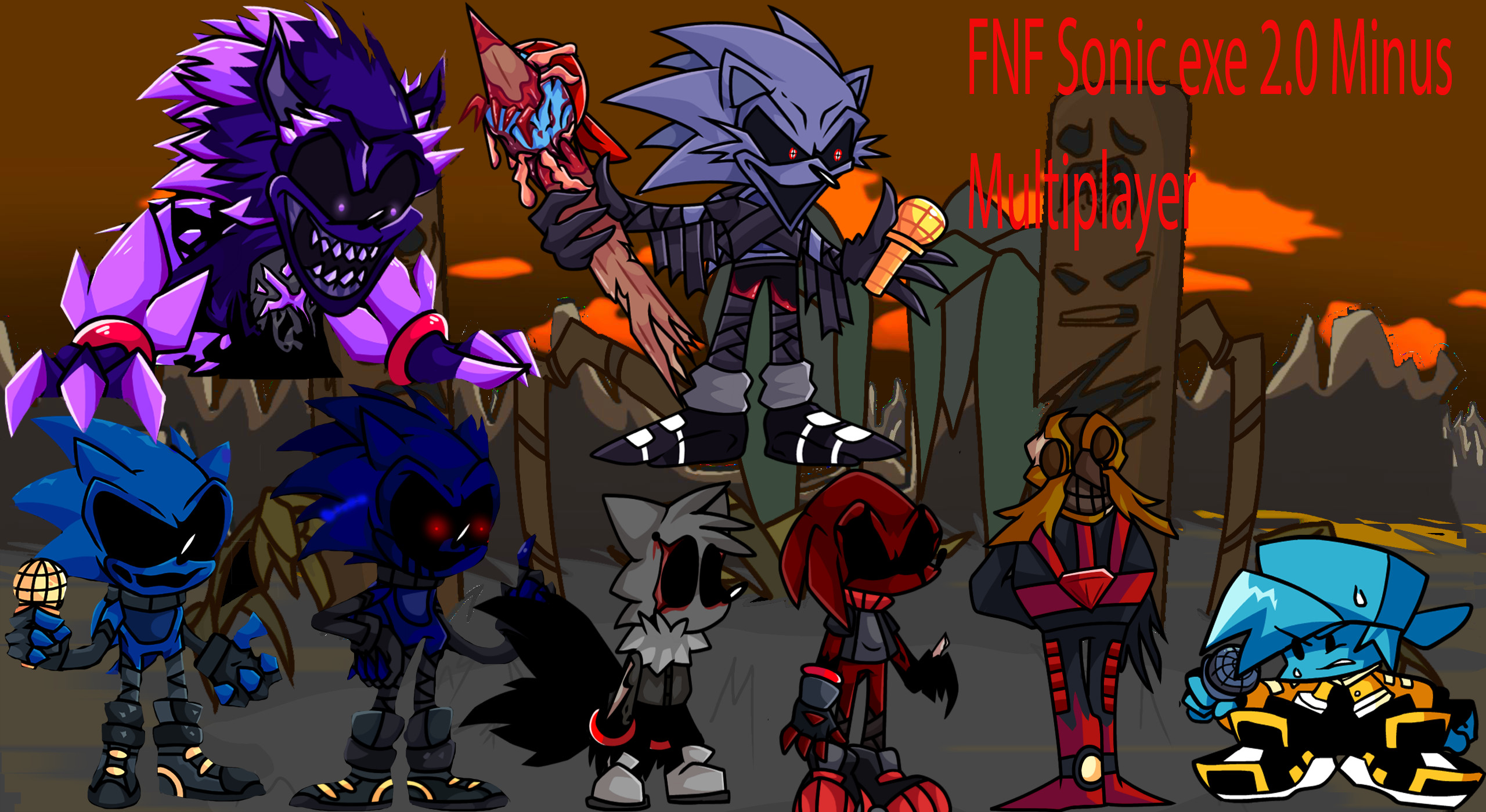 FNF: Minus Sonic.EXE v2 Mod - Play Online Free