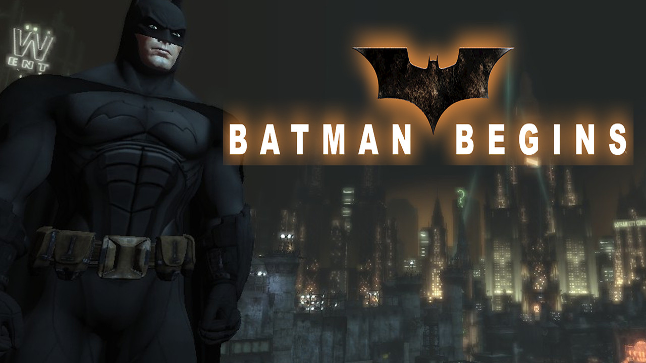 Animated Batman Begins skin mod for Arkham City by