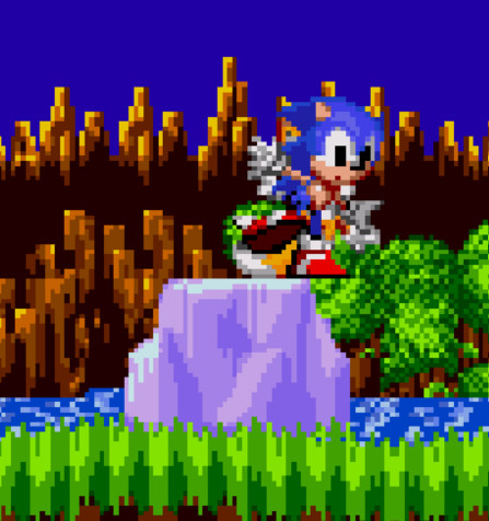 AudioReam on X: I've done one of Sonic's 'Uneasy Balancing' Sprites from  Sonic 2 as a Super Sonic Sprite.  / X