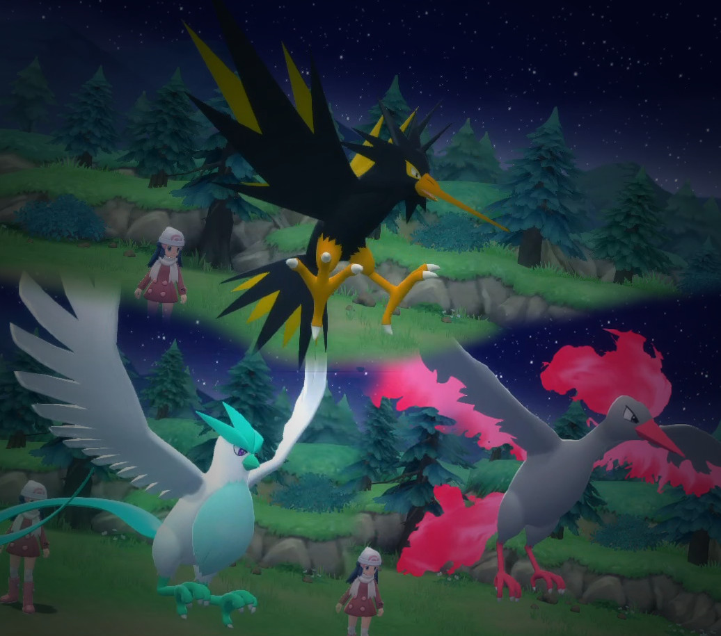 Shiny legendary birds are coming to 'Pokémon Sword & Shield