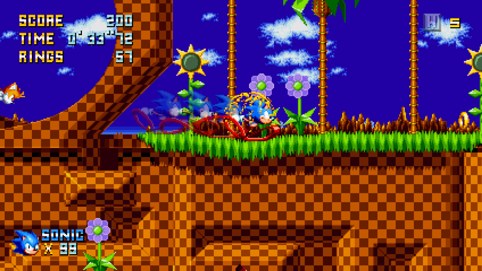 An Amazing Sonic Sprites in Sonic 1 ~ 4L1N's Sonic ~ Sonic Forever mods ~  Gameplay 