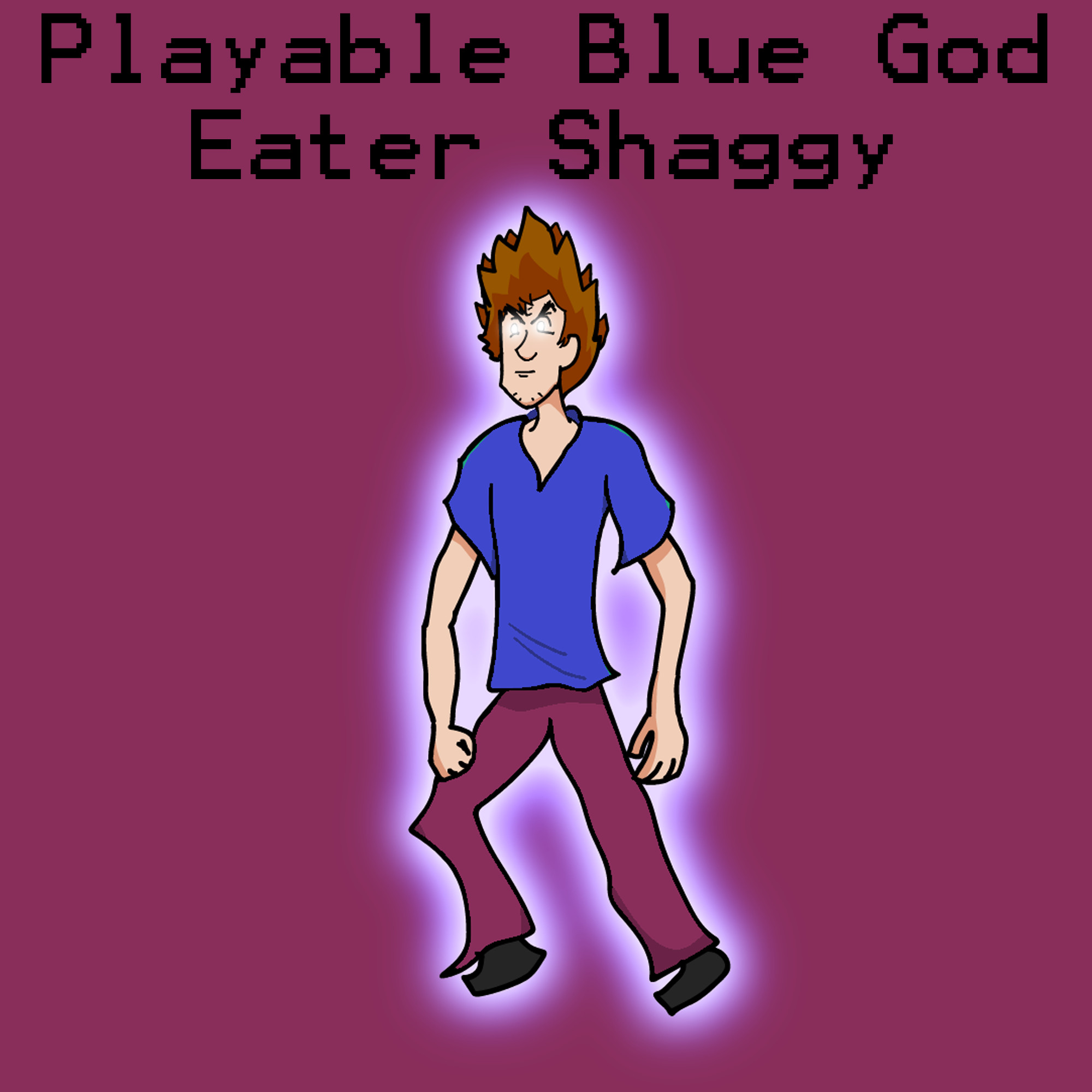 Playable Blue God Eater Shaggy [Friday Night Funkin'] [Mods]