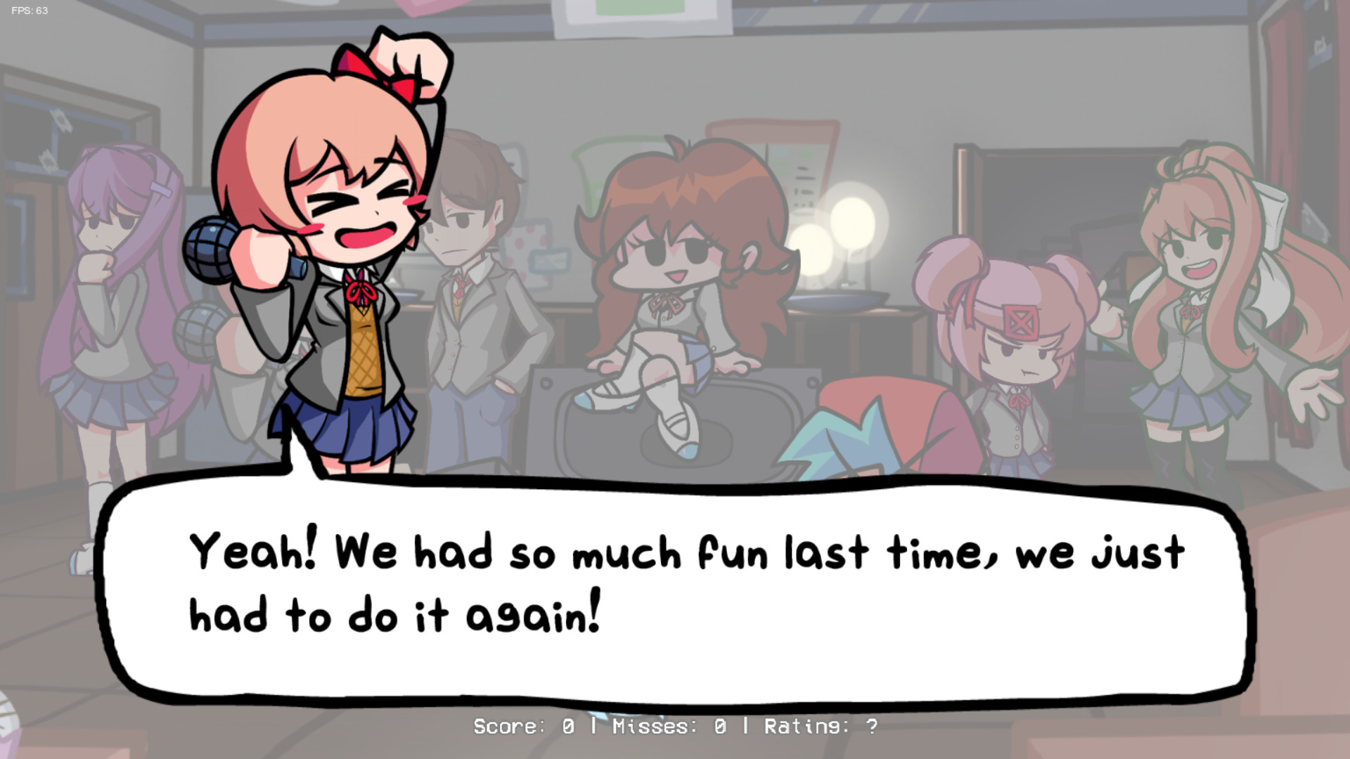 Doki Doki Literature Club, All dokis, Monika + Sayori + Natsuki + Yuri -  v1 Showcase