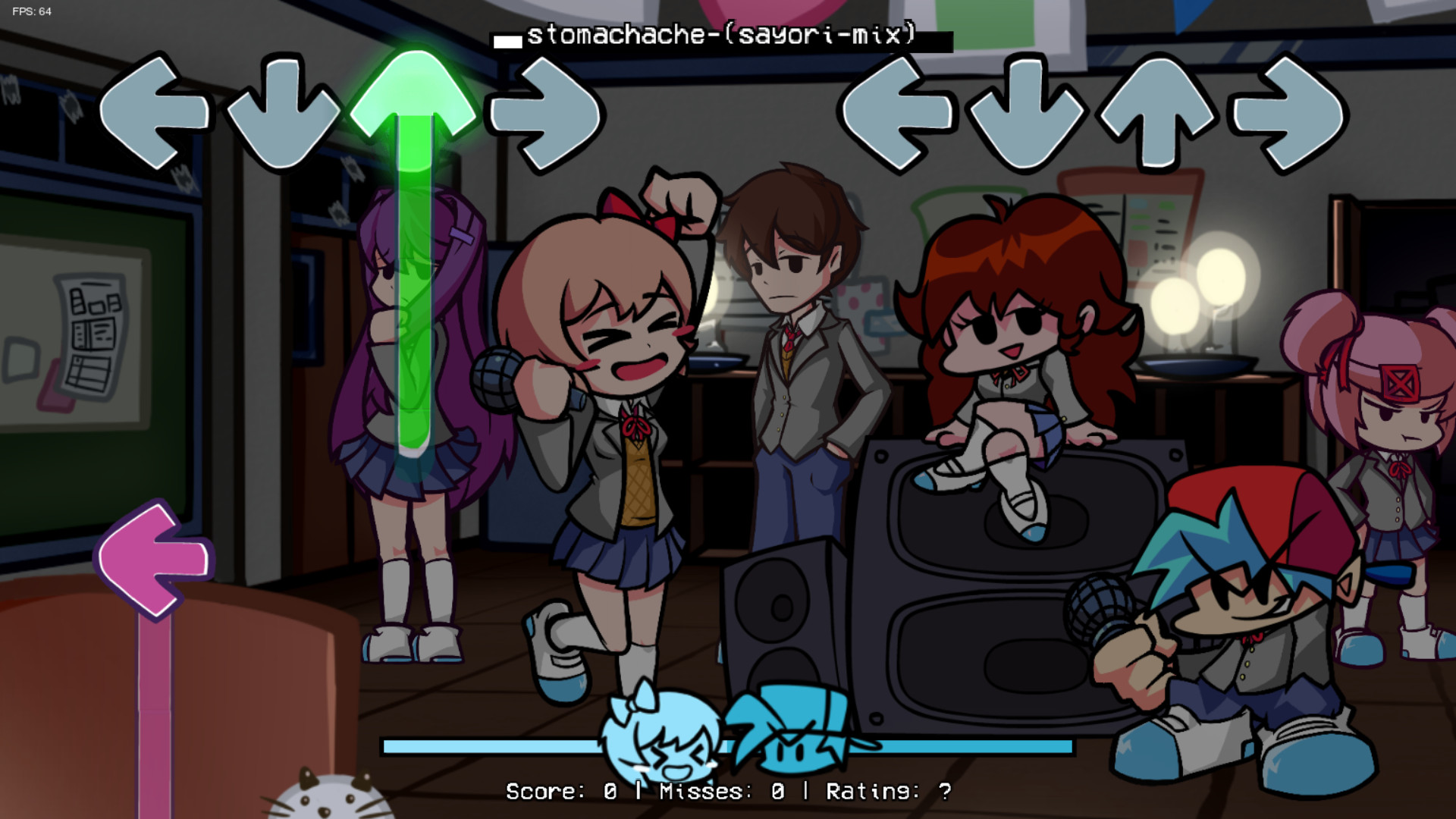 FNF Doki Doki Takeover Plus! - Play Online on Snokido