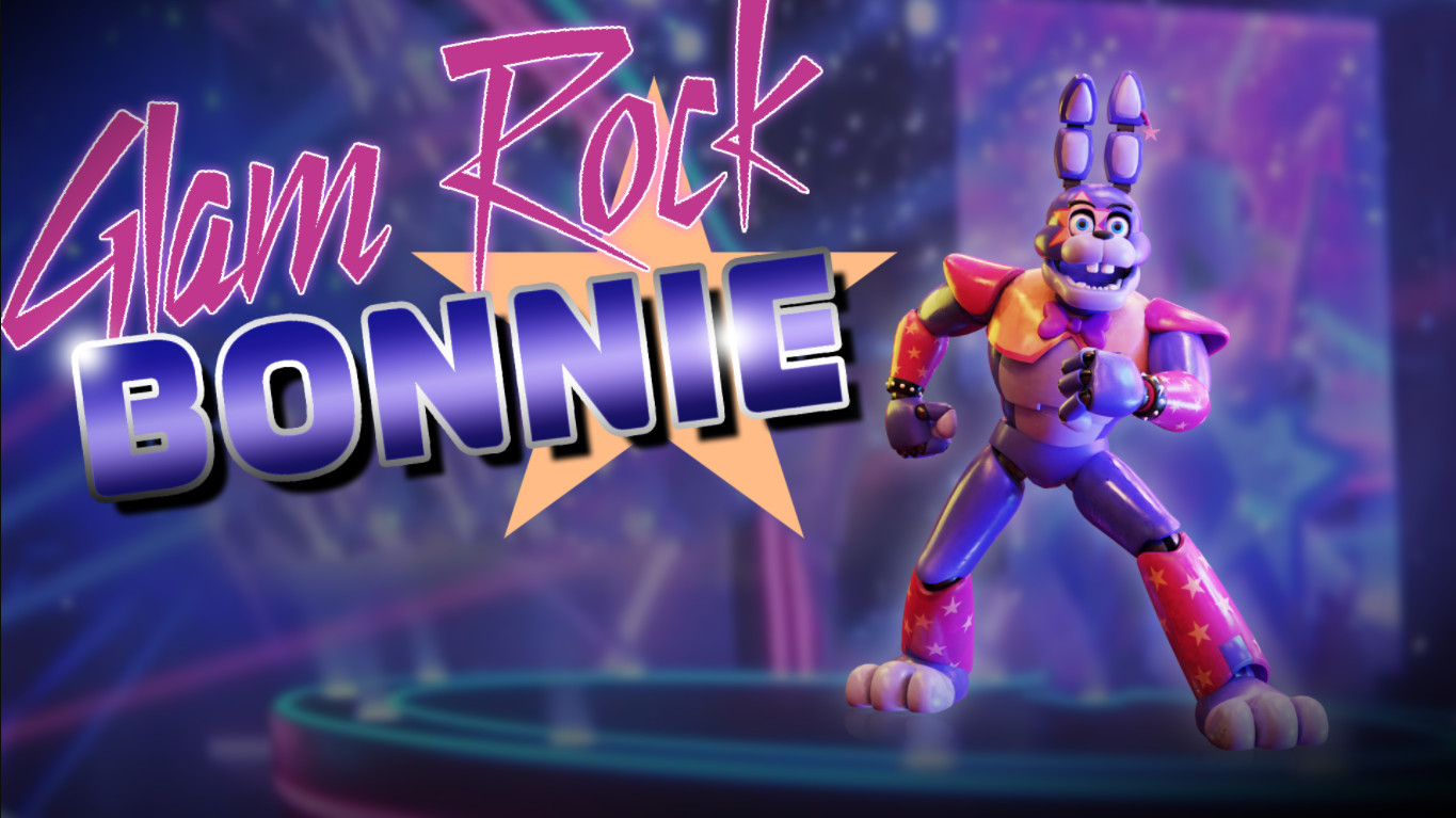 Glamrock Bonnie over Monty! [Five Nights at Freddy's Security