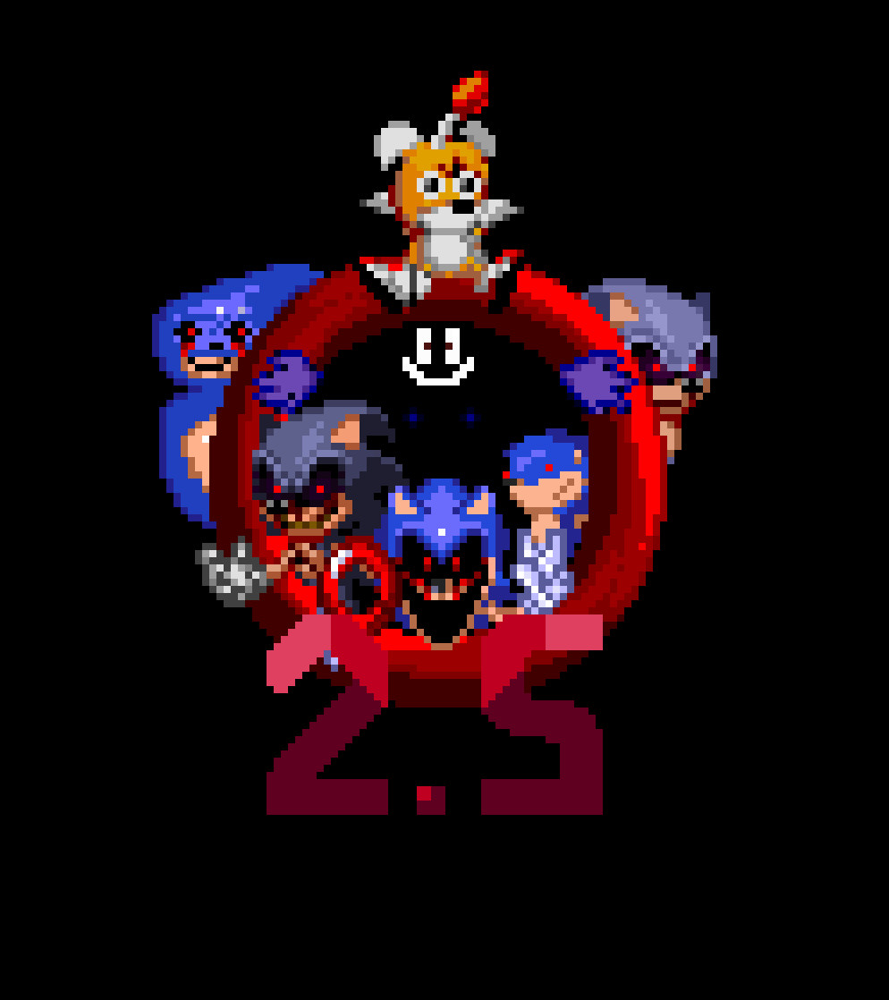 Sonic.exe 3.0 older and used sprite teaser by FnfArtMaker on