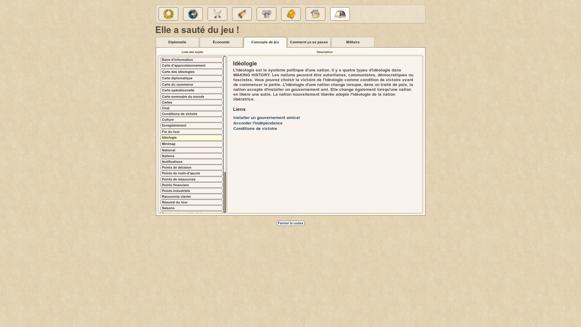 French Translation for MH1 and Gold [Making History The Calm & The