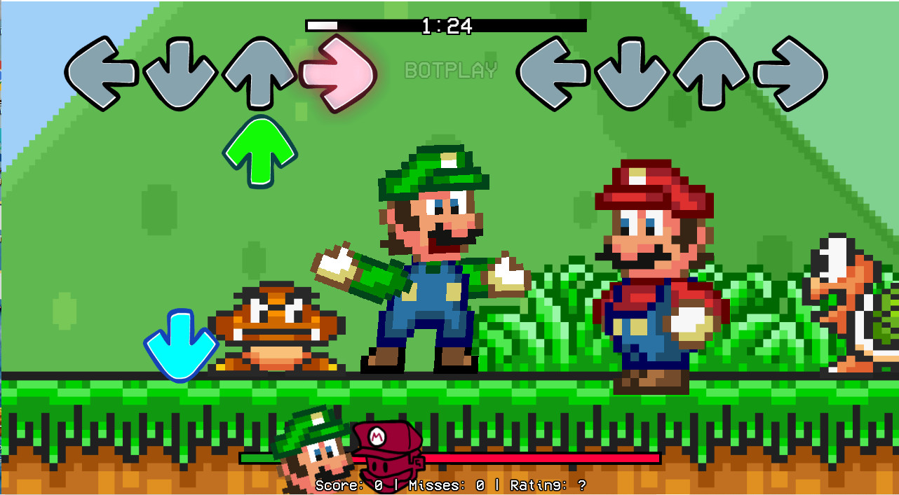 Mario VS Luigi (Dorkly Edition) [Friday Night Funkin'] [Mods]