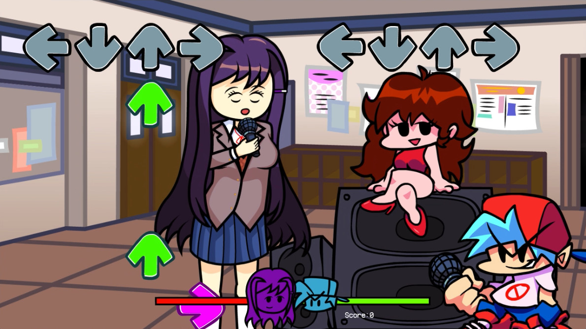 FNF X DDLC [Friday Night Funkin'] [Mods]