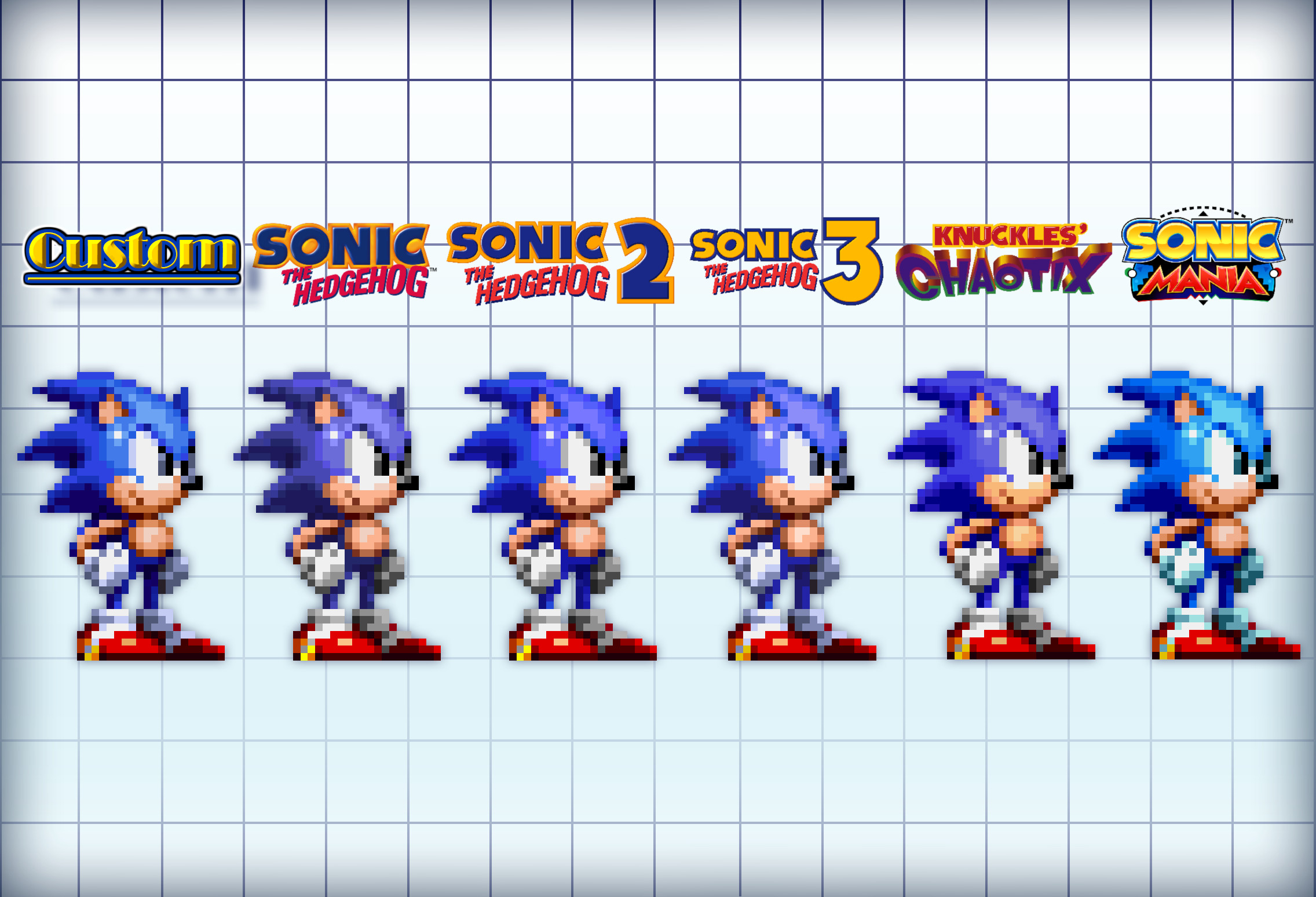 Buckles on Sonic's sprite [Sonic Mania] [Works In Progress]