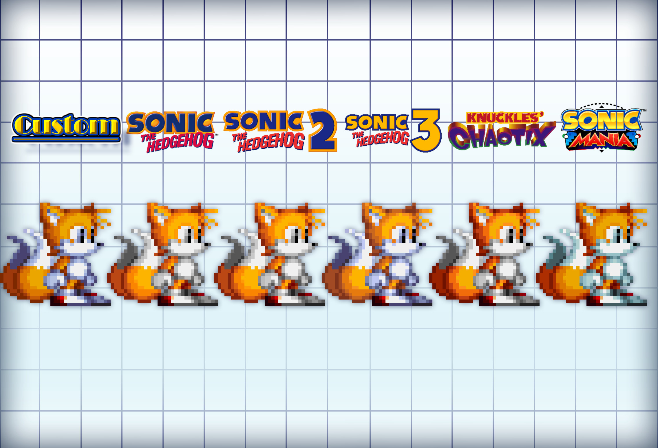 Sonic Mania Plus 4x6 Inch Glossy Prints Stylized Characters 