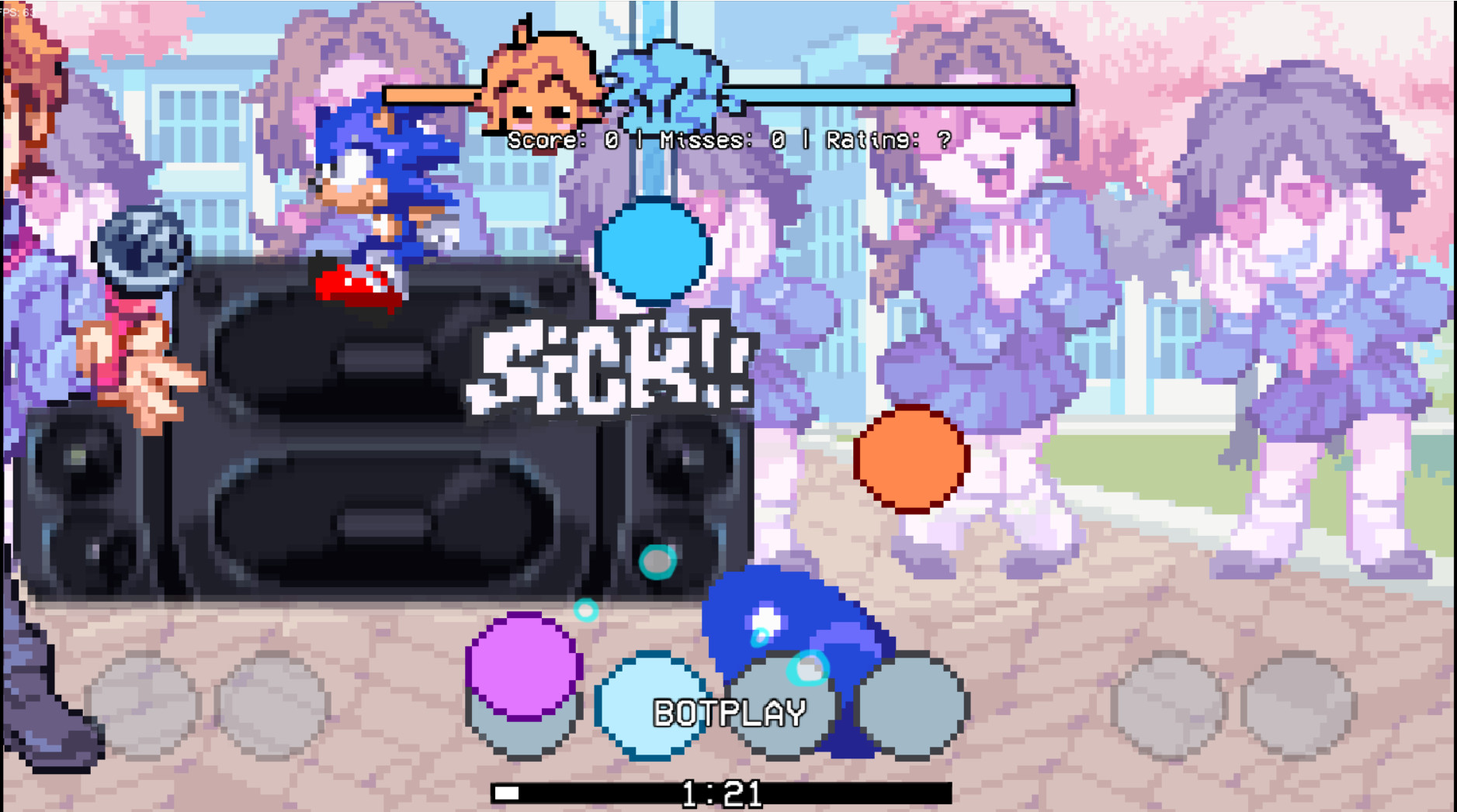 Fnf Pixel Note Splashes Pixel Circle Notes Mod for Friday Night Funkin' | FNF Mods