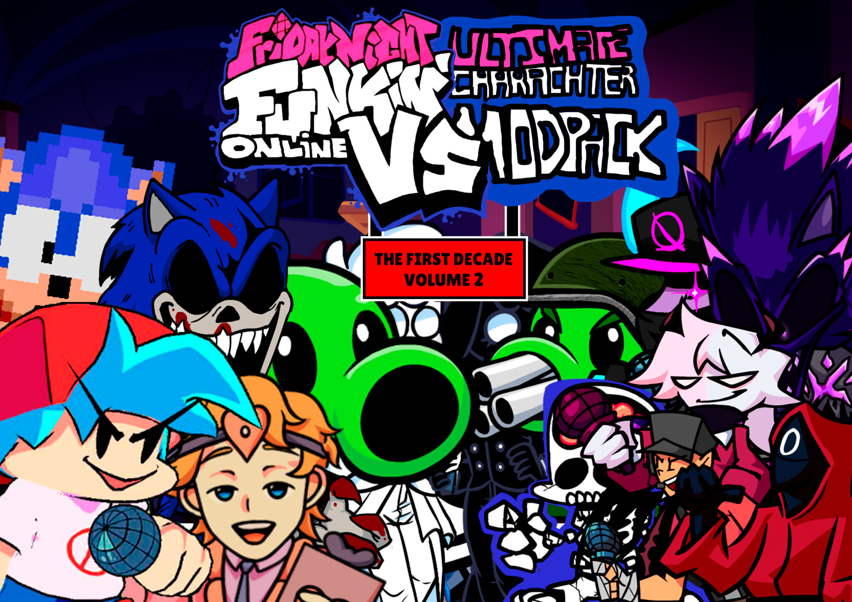 FNF Vs Online Mod Pack [Friday Night Funkin'] [Mods]