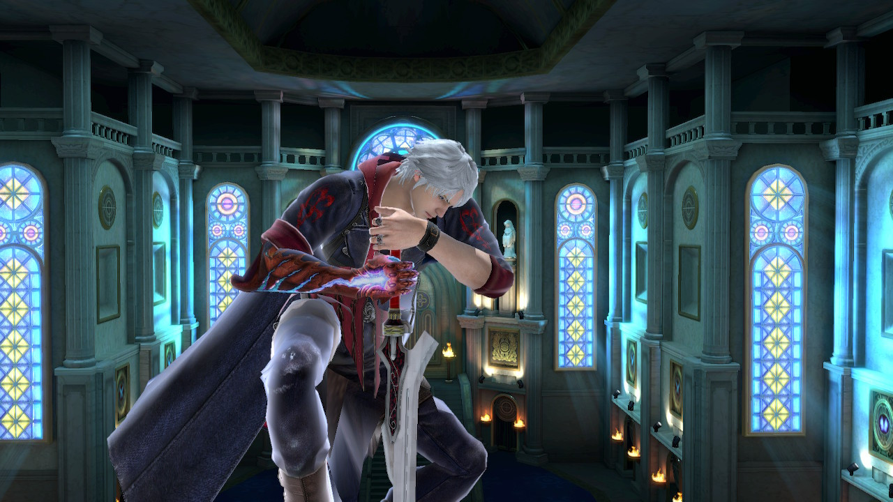 Nero (Devil May Cry 4) over Shulk [Super Smash Bros. Ultimate] [Mods]