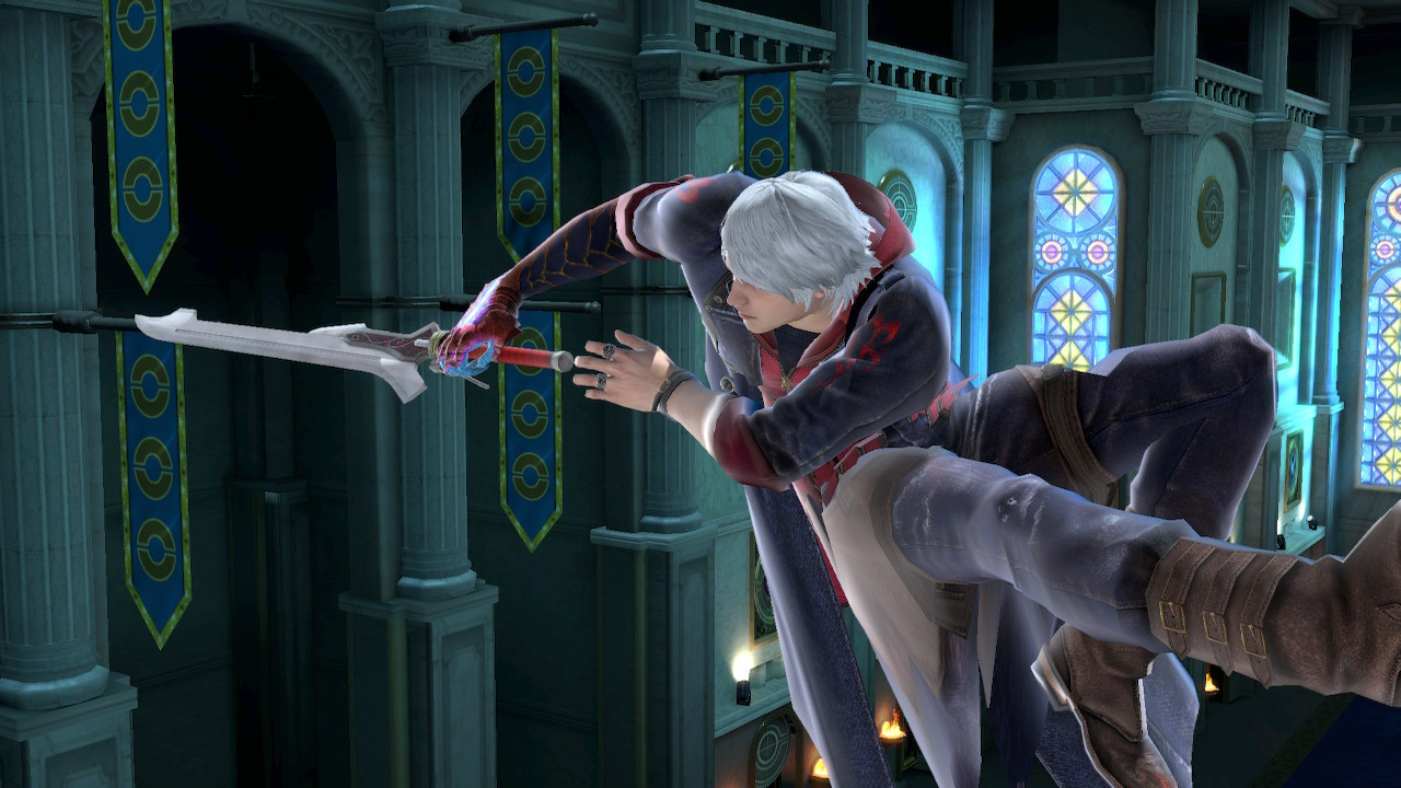 Nero (Devil May Cry 4) over Shulk [Super Smash Bros. Ultimate] [Mods]