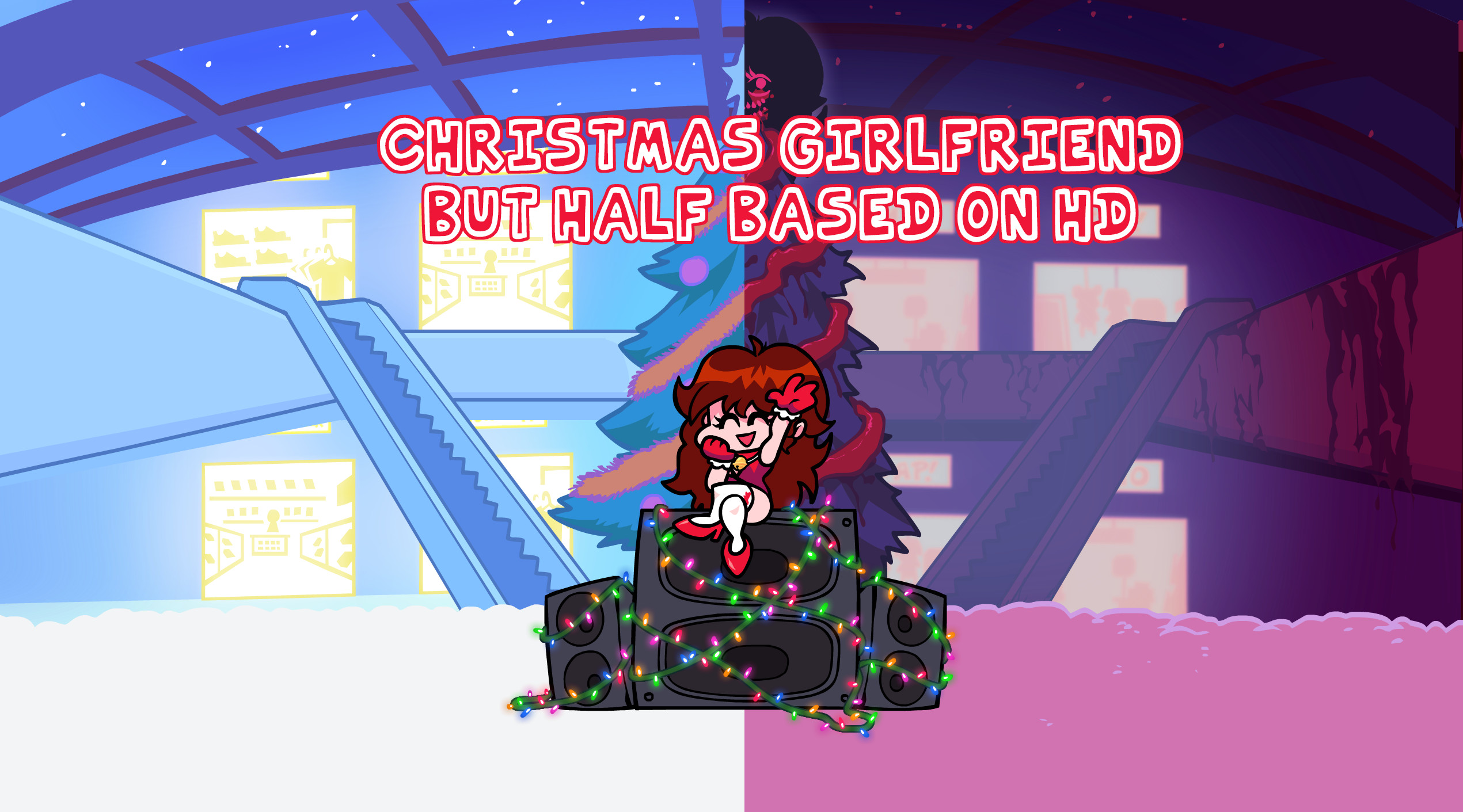 Christmas Girlfriend reskin I guess Mod for Friday Night Funkin' | FNF Mods