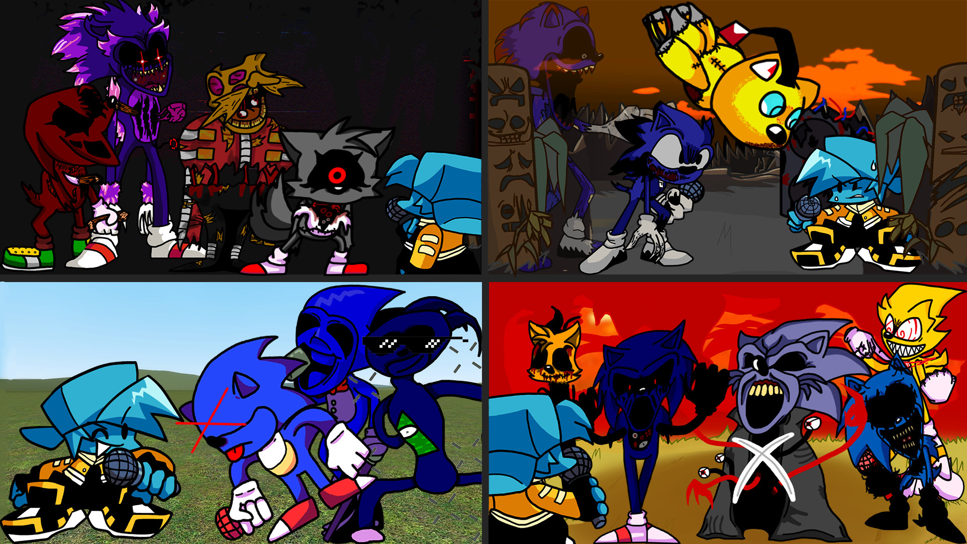 FNF vs Minus Sonic.EXE (Endahs Version) FNF mod jogo online