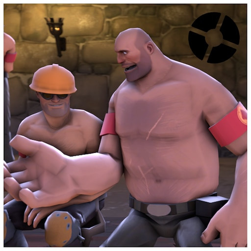 Shirtless entire tf2 team