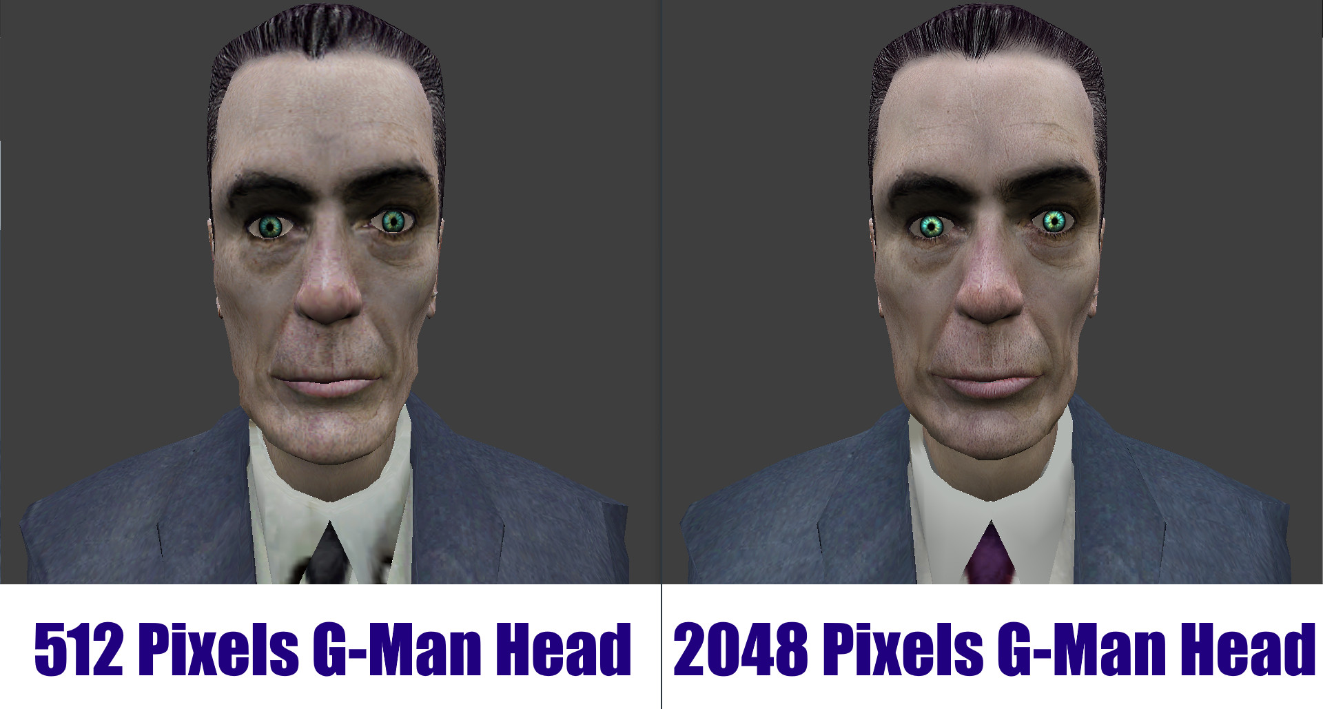 I edited G-man to look more like he looked in hl2. Several people have  already done this, but I decided to make my version. : r/HalfLife