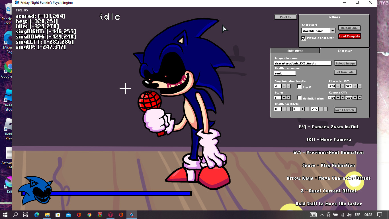 playable sonic.exe for psych engine [Friday Night Funkin'] [Mods]