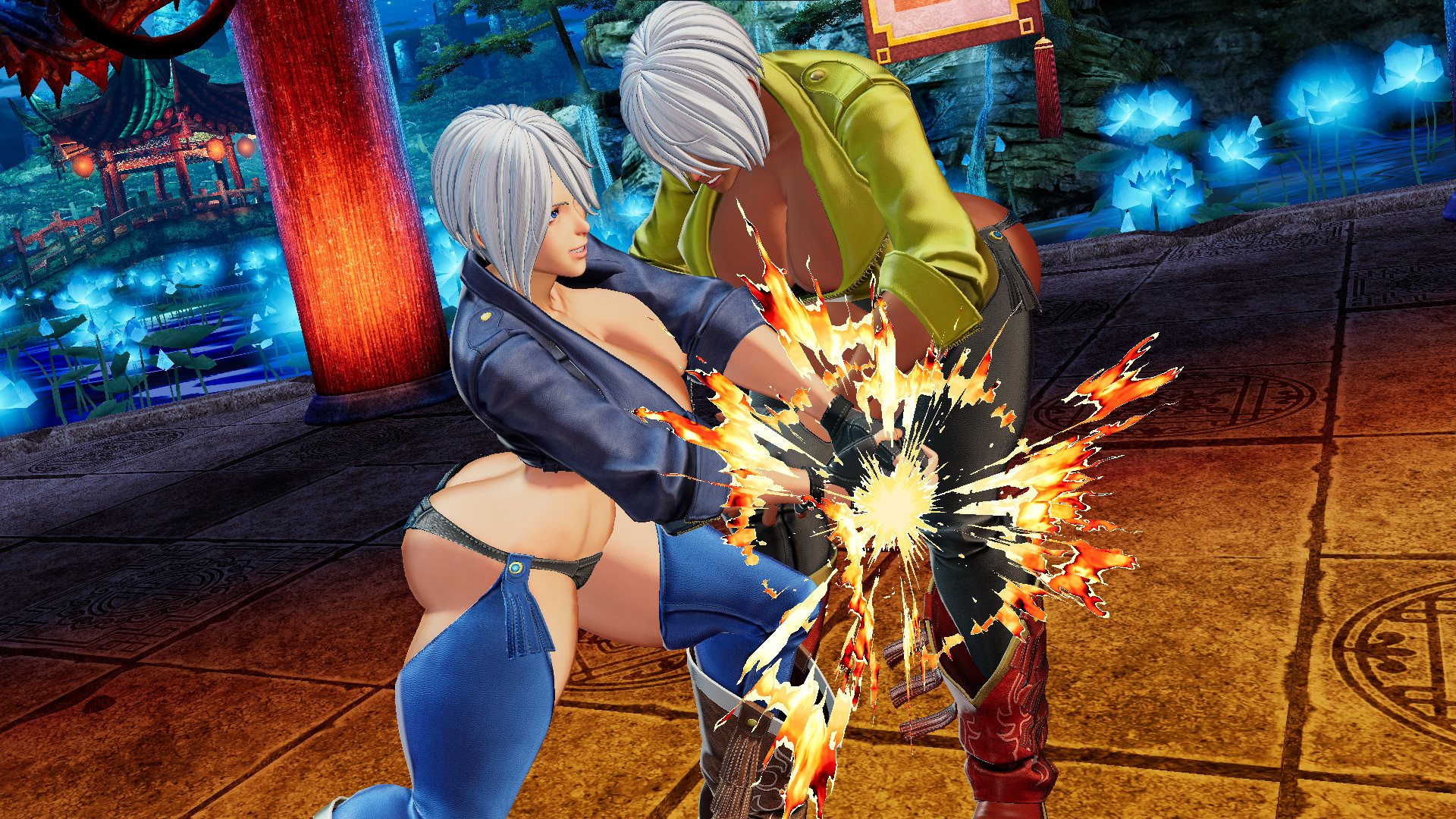 gamebanana.com Modified Proportions for Ángel The King of Fighters XV Mods.