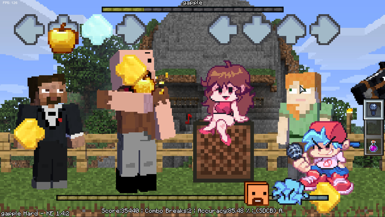 fnf #fnfmod #mod #minecraft #steve