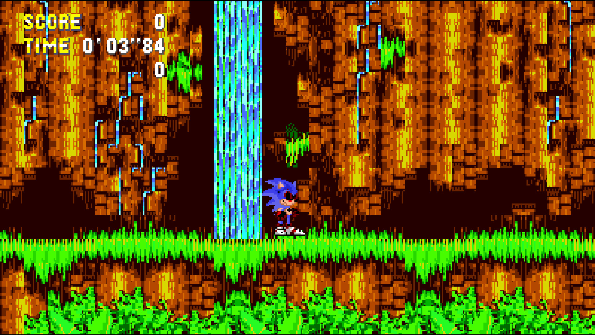 Glitch Sonic.Exe in Sonic 3 AIR [Sonic 3 A.I.R.] [Mods]