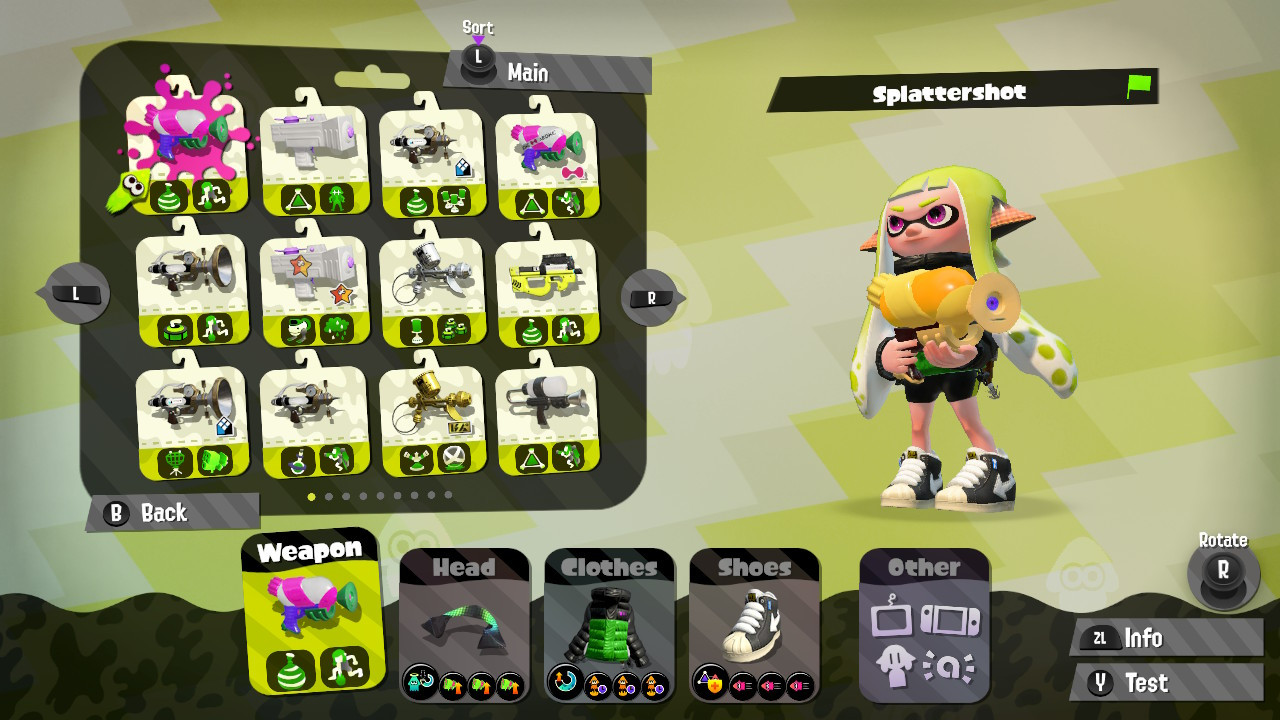 I made it look like the weapon colors in Splatoon3 [Splatoon 2] [Mods]