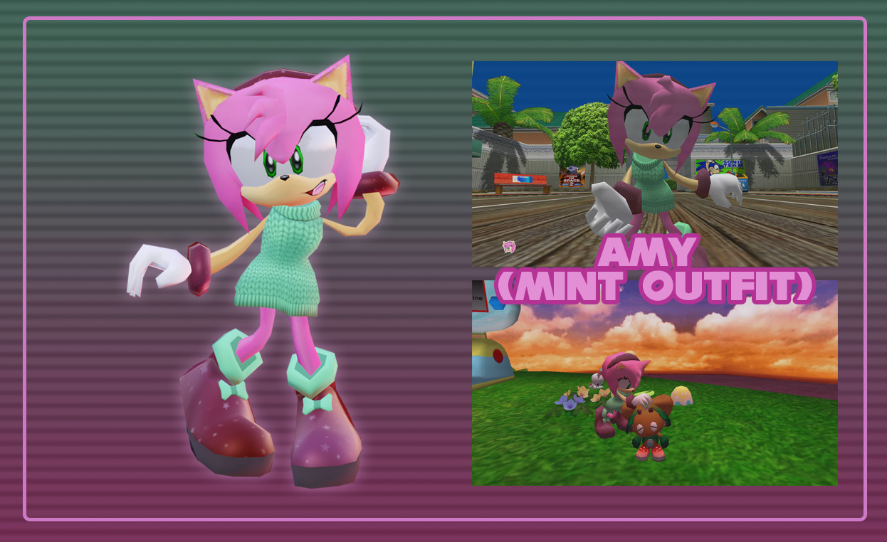 Amy Mint Outfit Sonic Adventure 2 Mods 3412