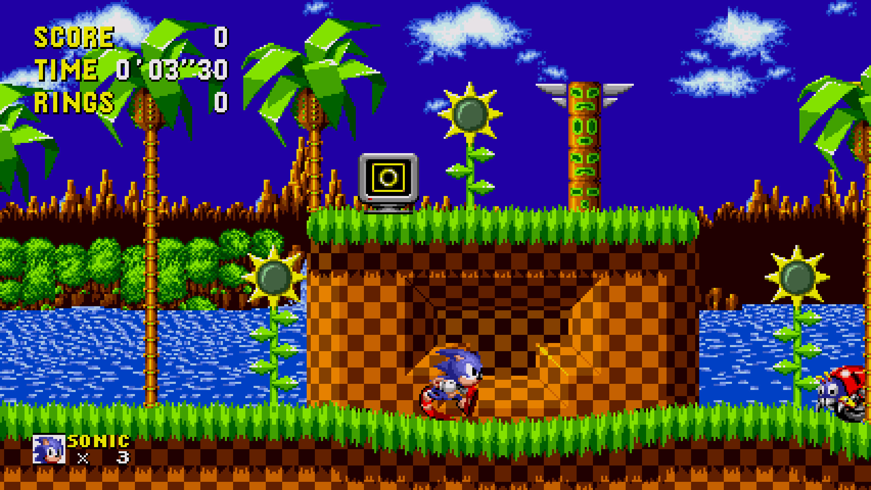 Flat HUD [Sonic the Hedgehog Forever] [Mods]