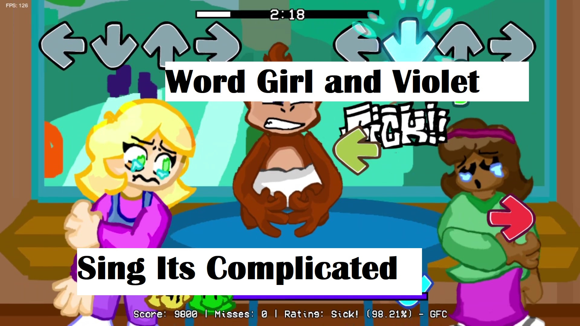 Word Girl and Violet Sing Its Complicated. 