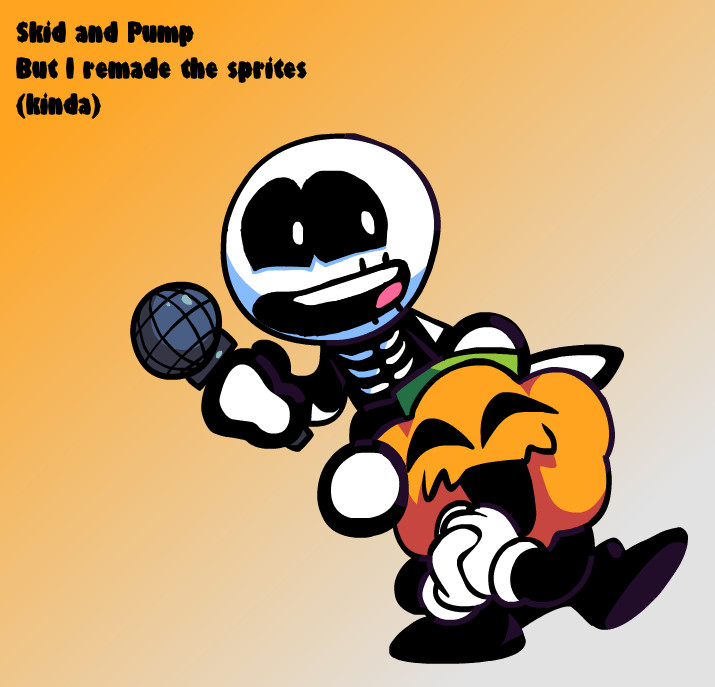 Remade Skid and Pump Sprites [Friday Night Funkin'] [Mods]