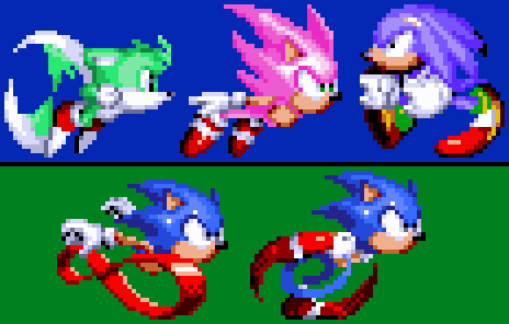 A little Sonic Mania inspired Sonic 3 sprite i made on my spare